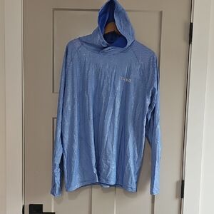 Columbia Light Blue Hooded Pullover